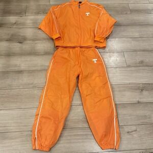 Tennessee Volunteers Vintage 2pc Track Suit Windbreaker L/XL Red Oak 90s College